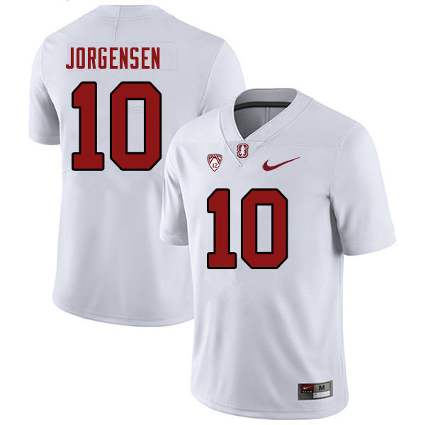 Men-Youth #10 Spencer Jorgensen Stanford Cardinal College 2023 Football Stitched Jerseys Sale-White